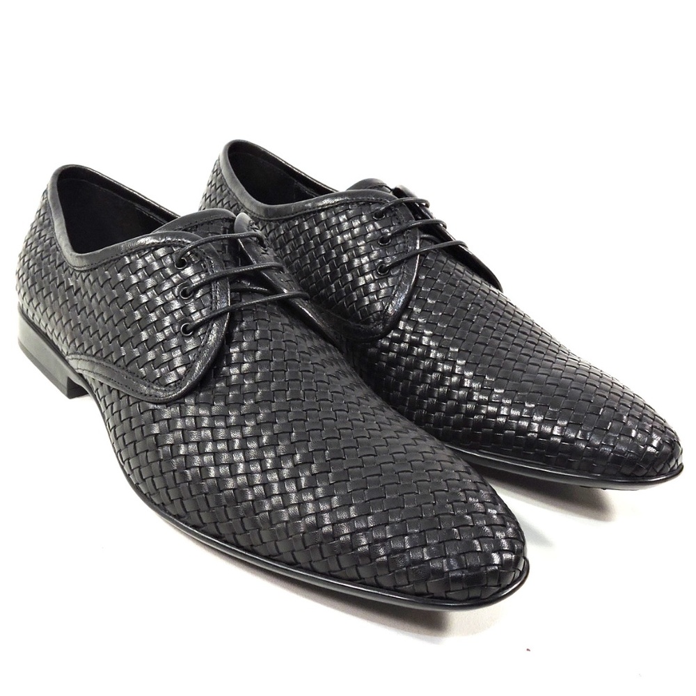 ALBERTO CICCIOLI 🇮🇹 MEN'S BLACK SOFT LEATHER COMFORT FASHION SHOES - Picture 2 of 7